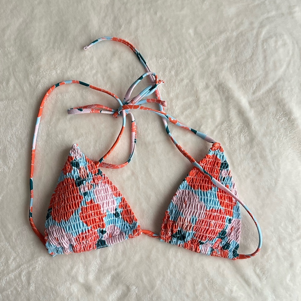 Colorful Patterned Bikini Top